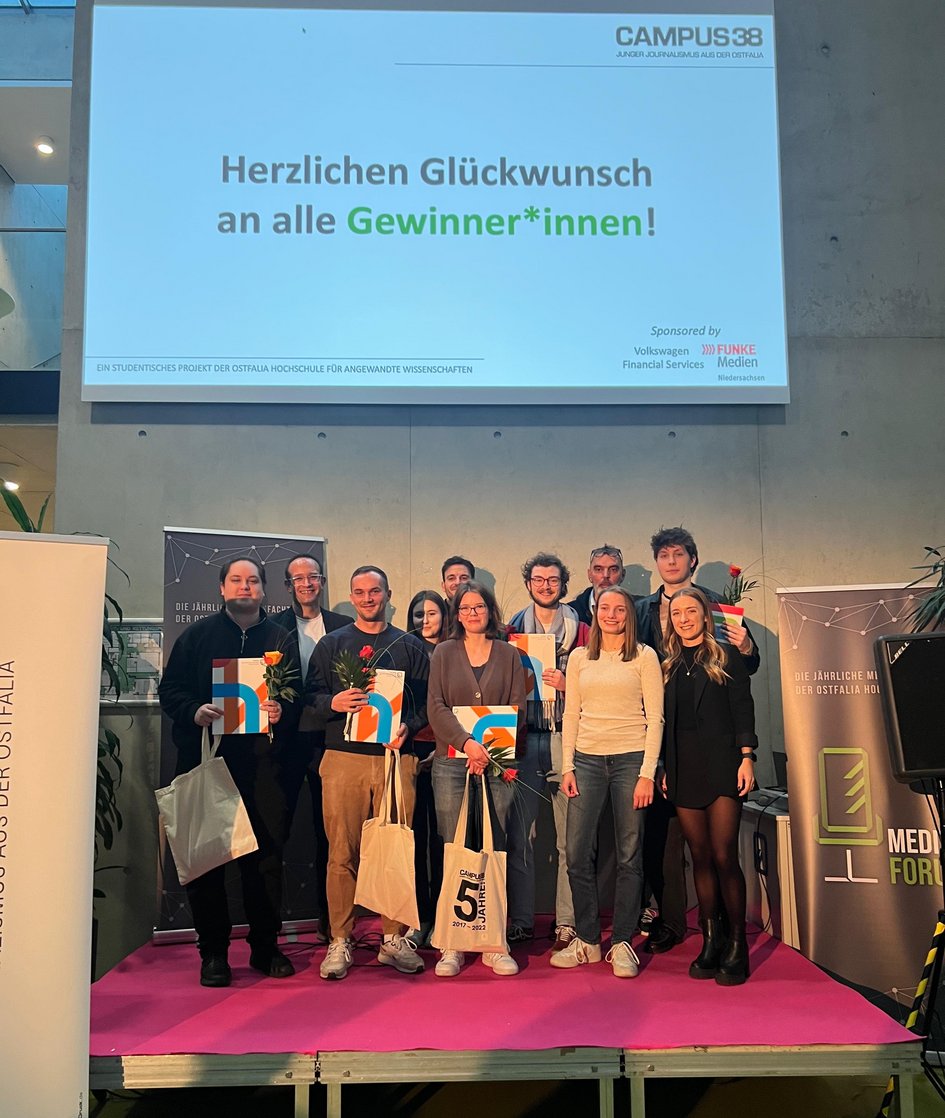 Die Gewinner*innen des Campus38-Preises 2024.