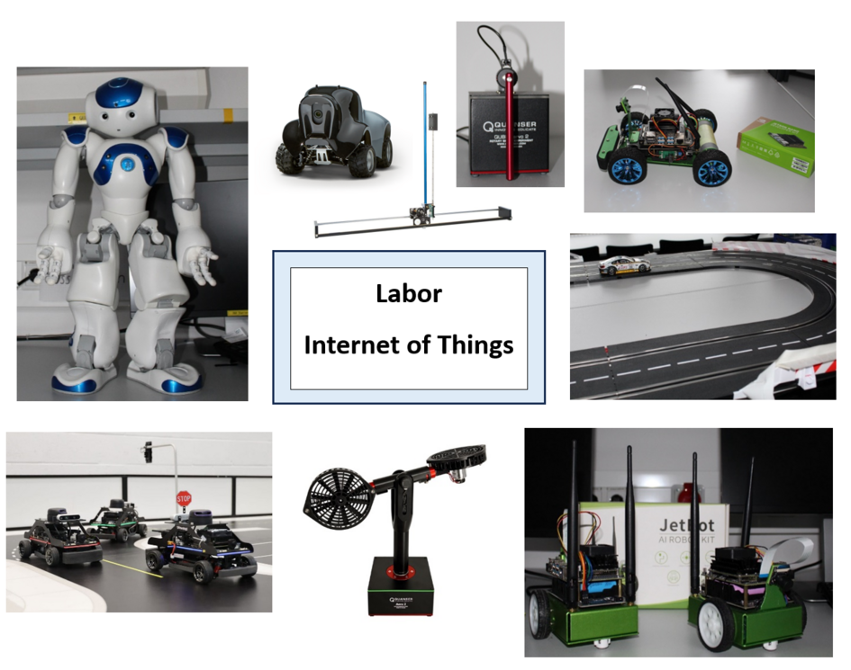 Zusammenstellung verschiedener Projekte des Labors Internet of Things (öffnet Vergrößerung des Bildes)