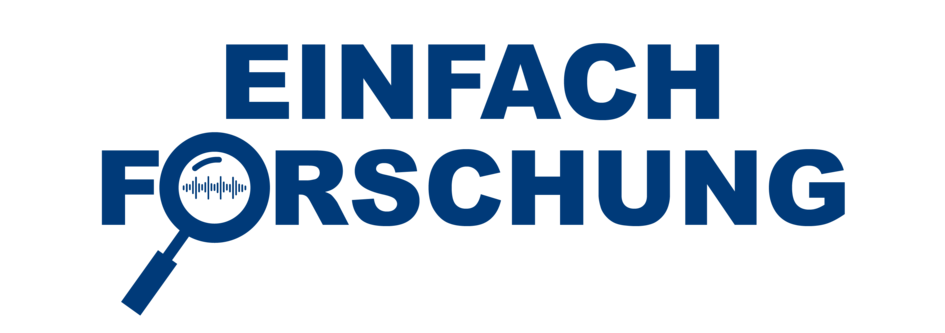 Wortmarke des Podcasts "Einfach Forschung"