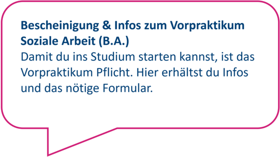 Dekorativ: Damit du ins Studium starten kannst, ist das Vorpraktikum Pflicht. Hier erhältst du Infos und das nötige Formular.