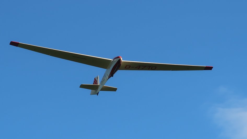 Segelflugzeug in der Luft