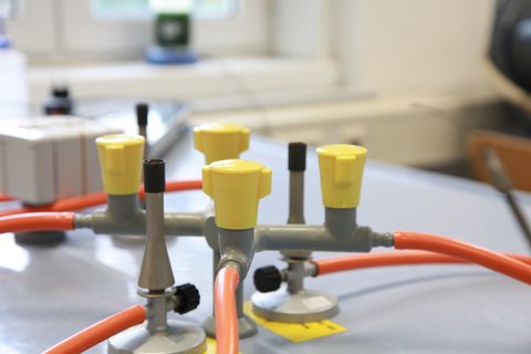 Nahaufnahme Ausstattung im Labor für Gewässerschutz