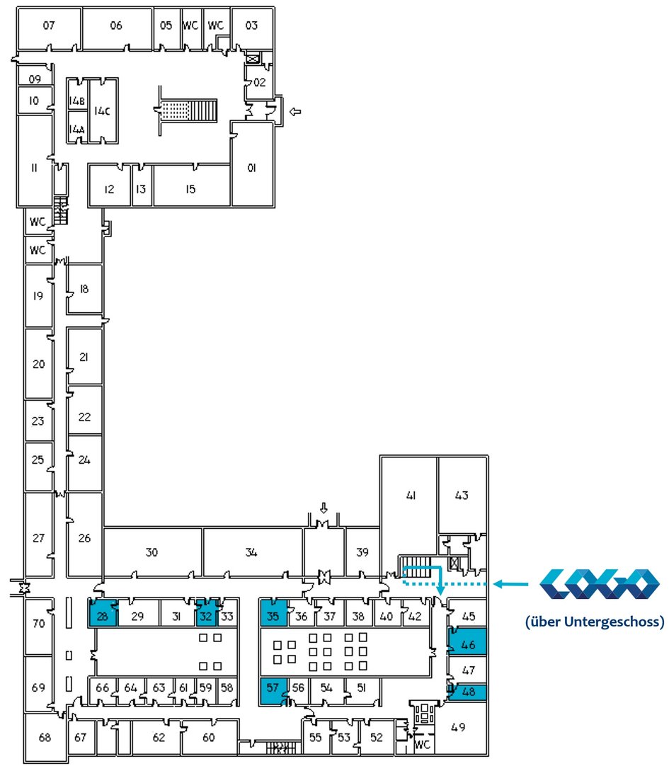 Raumplan des LOGO-Institutes