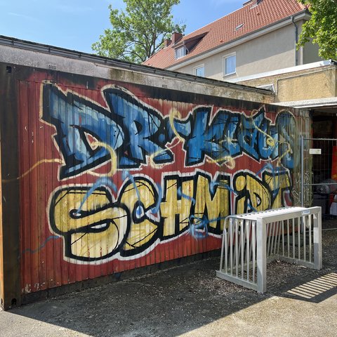 Schulhof der Dr.-Klaus-Schmidt-Hauptschule in Salzgitter-Bad