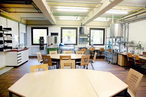 Übersicht des Labors für Strömungstechnik