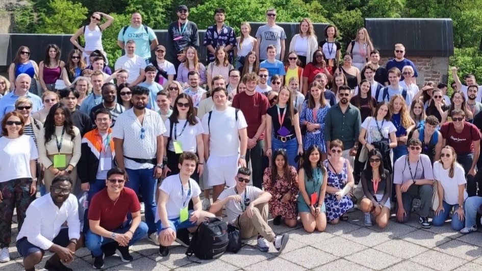 Gruppe Studierende in Budapest