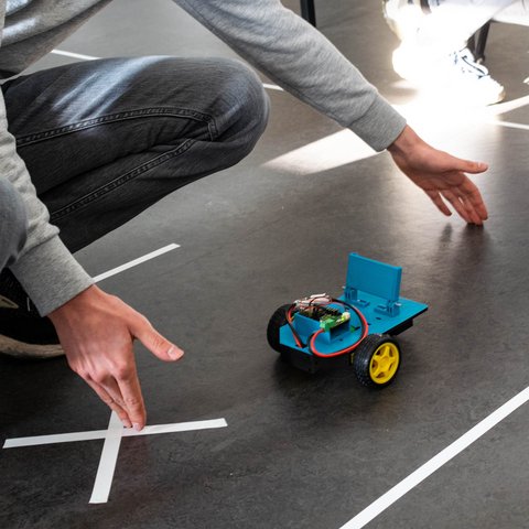 Laborversuch zum Autonomen Fahren