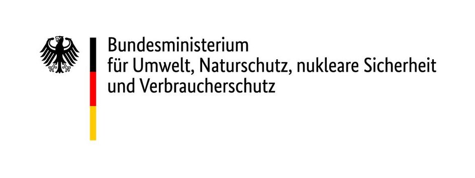Logo mit Schriftzug Bundesministerium für Umwelt, Naturschutz, nukleare Sicherheit und Verbraucherschutz