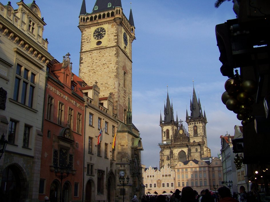 Altstadtrathaus und Teynkirche Prag