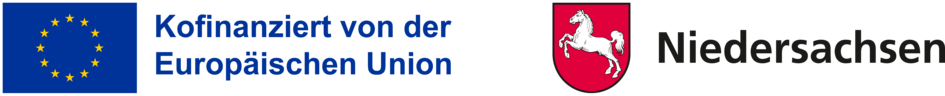 Logo "Kofinanziert von der Europäischen Union" und des Landes Niedersachsen.