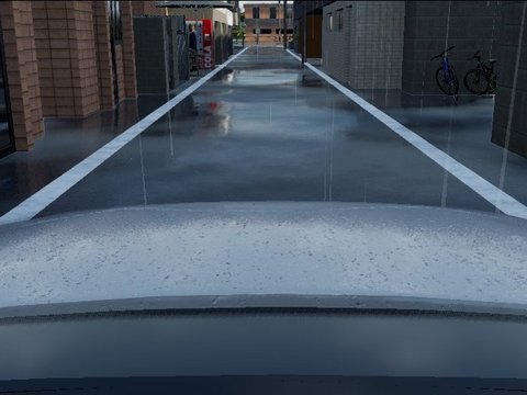 AURELION - Störgrößensimulation (hier Regen) (öffnet Vergrößerung des Bildes)