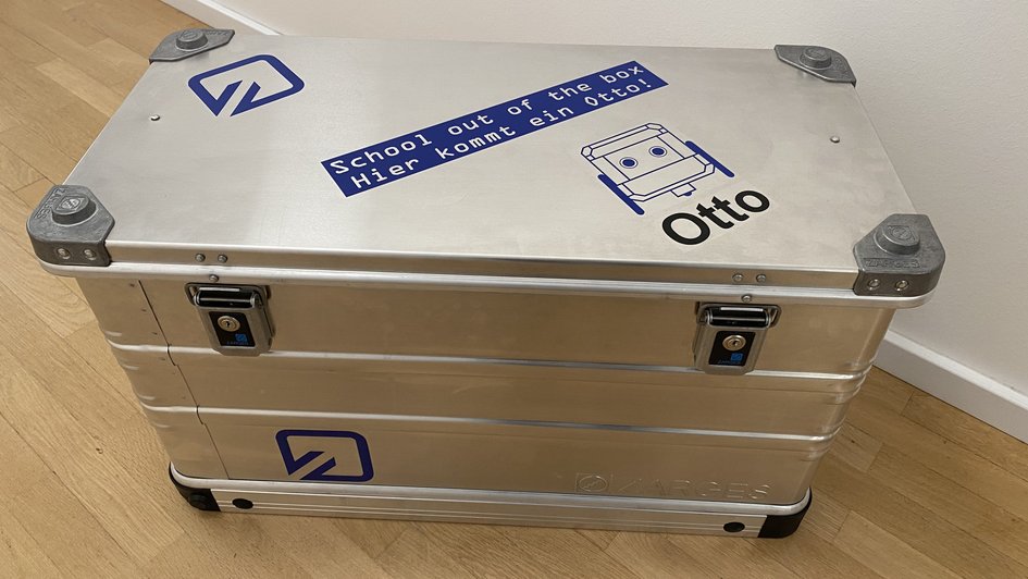 Der Koffer, in dem alle Komponenten sind. 