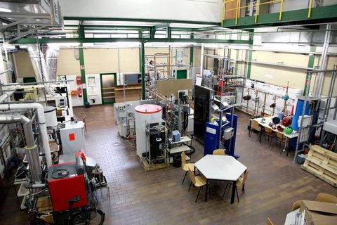 Einblick Labor für Heizungstechnik