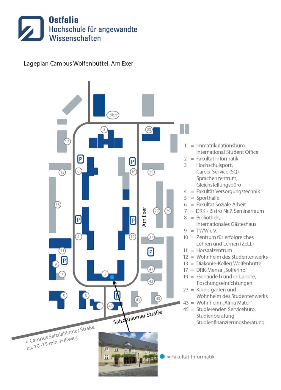 Lageplan Am Exer Fakultät Informatik