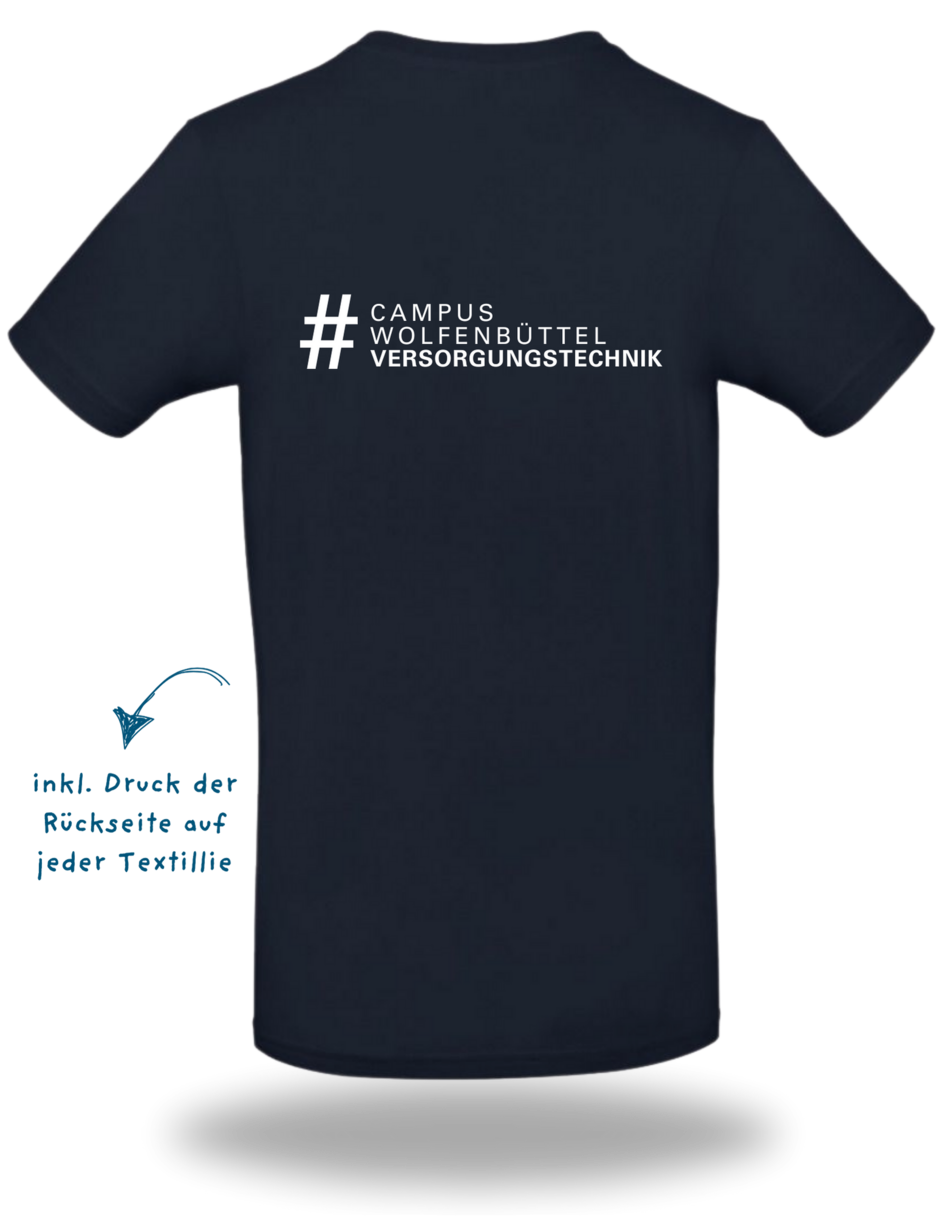 Rückseite T-Shirt Fakultät Versorgungstechnik