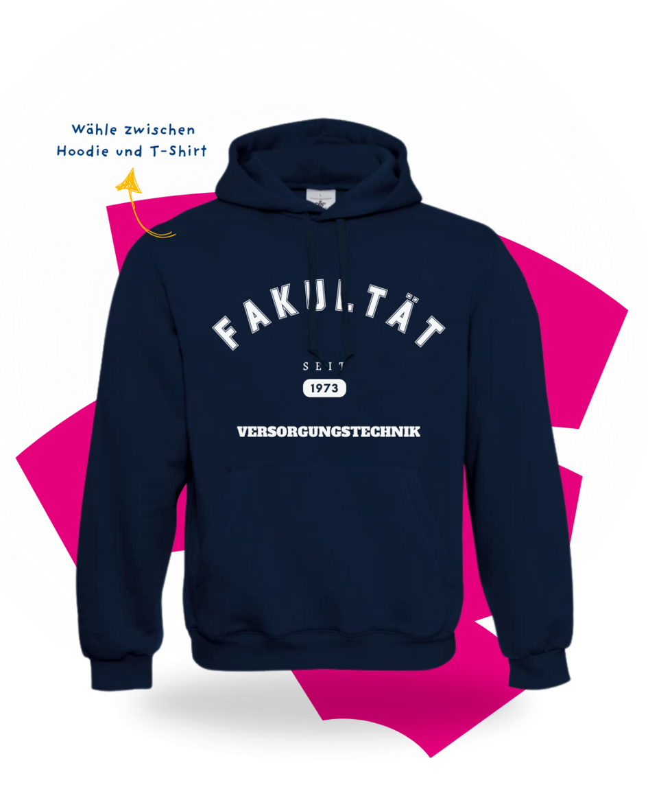 Hoodie Fakultät Versorgungstechnik