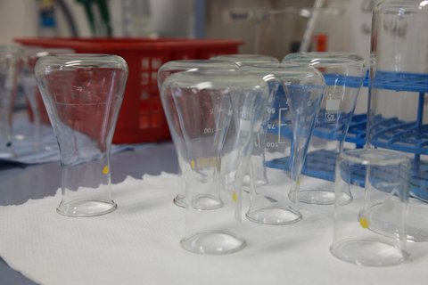 Nahaufnahme Ausstattung im Labor für Immissionsschutz