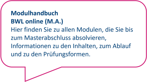 Dekorativ: Hier finden Sie zu allen Modulen, die Sie bis zum Masterabschluss absolvieren, Informationen zu den Inhalten, zum Ablauf und zu den Prüfungsformen.