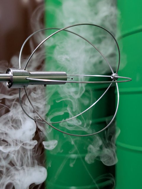 Bild, bei der Nebelfluids verdampft wird.