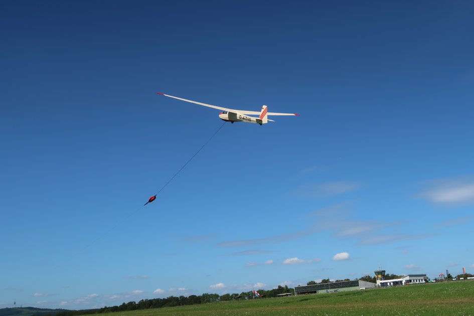 Segelflugzeug in der Luft
