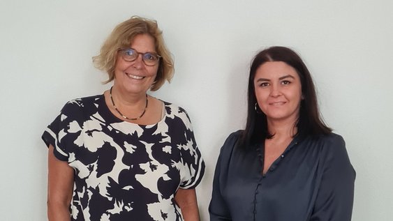 The picture shows Prof Dr Sandra Müller together with Dr Funda Ertas-Spantgar