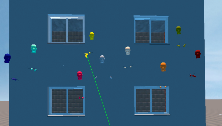 Mehrere Nutzer in gemeinsamer VR-Sitzung