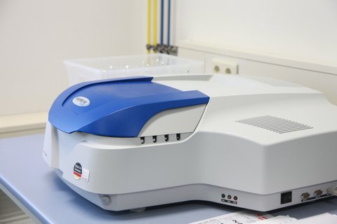 Nahaufnahme Ausstattung im Labor für Immissionsschutz