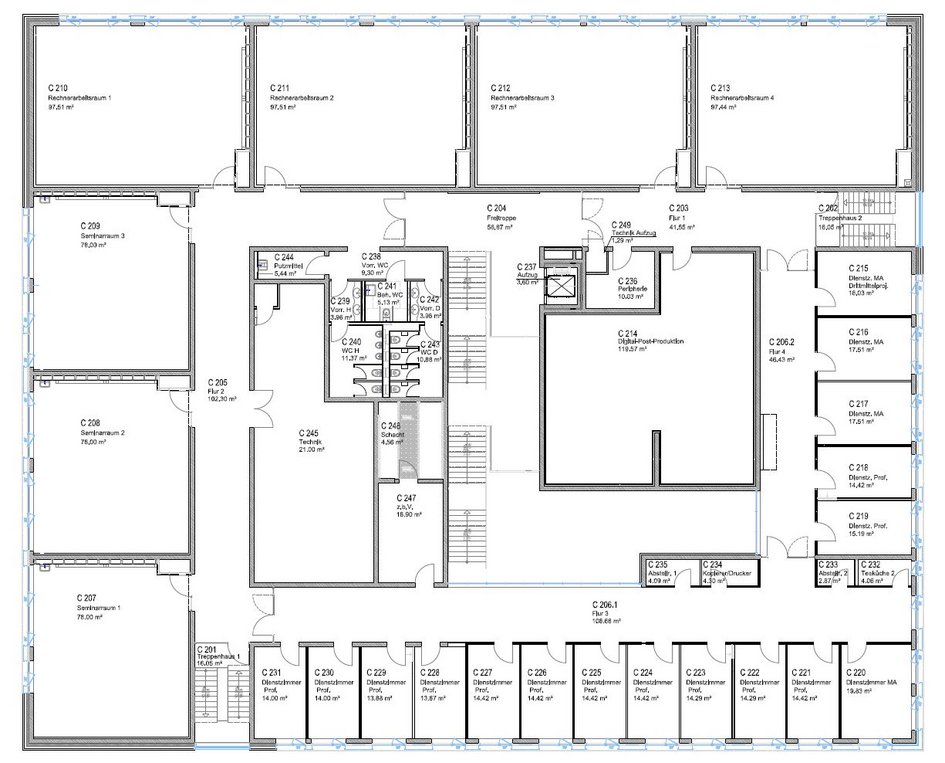 Gebäude C 2. Obergeschoss