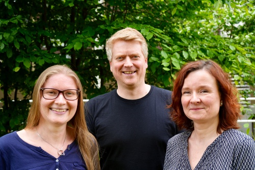 Gruppefoto von Judith Emrich, Norman Peitz und Gabriele Stiller