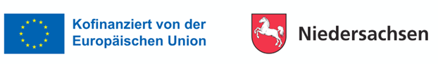 Logos von EU und Niedersachsen
