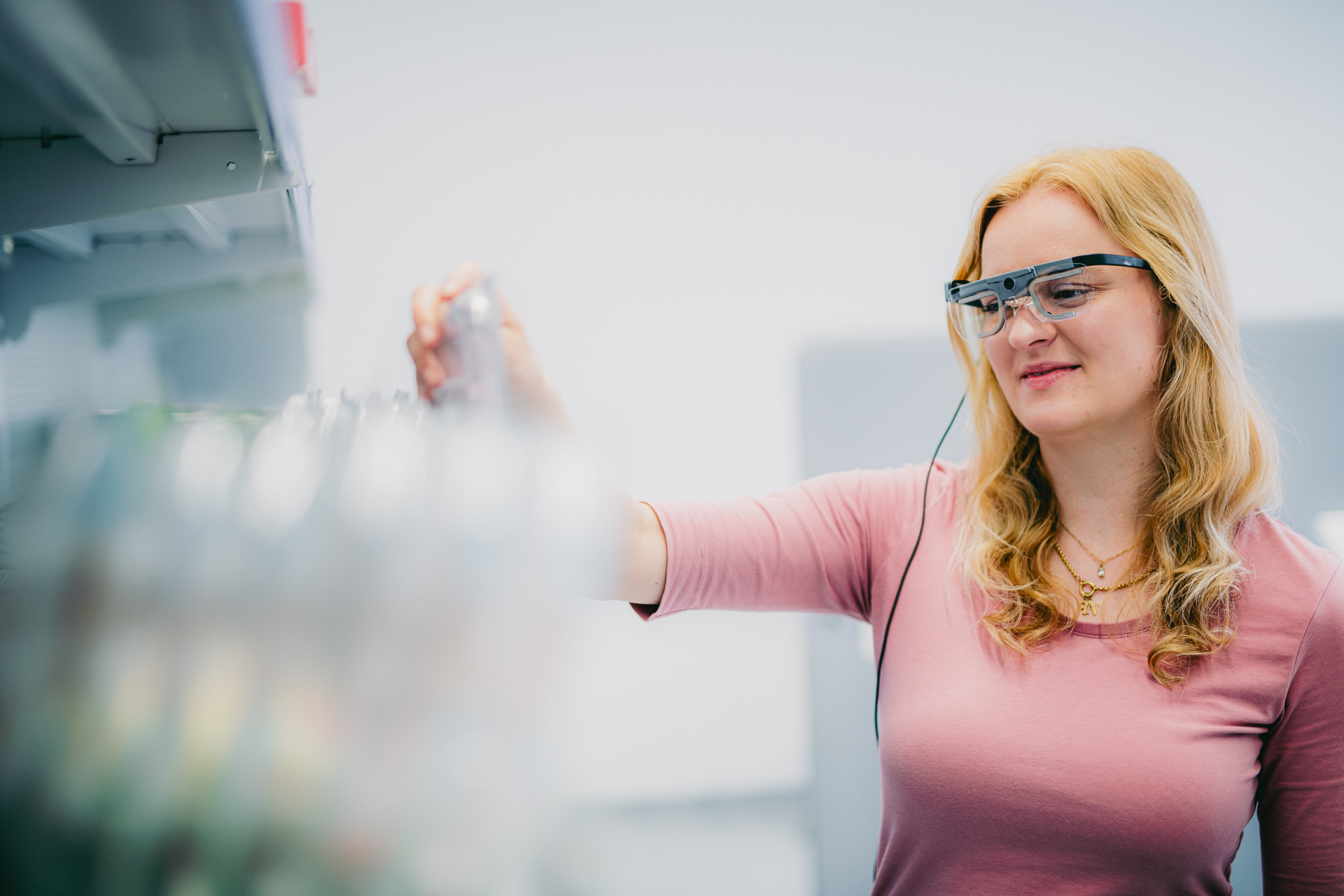 Mobiles Eyetracking vor einem Selbstbedienungsregal