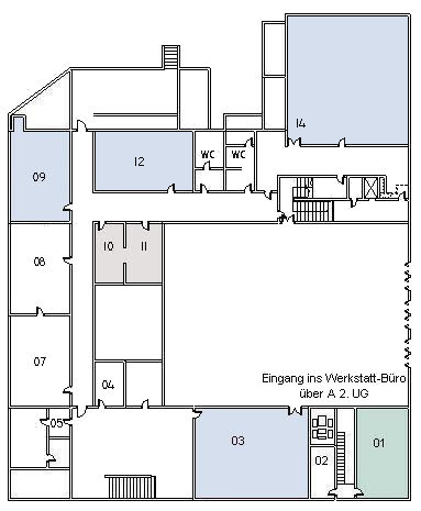 Gebäude A 2. Untergeschoss