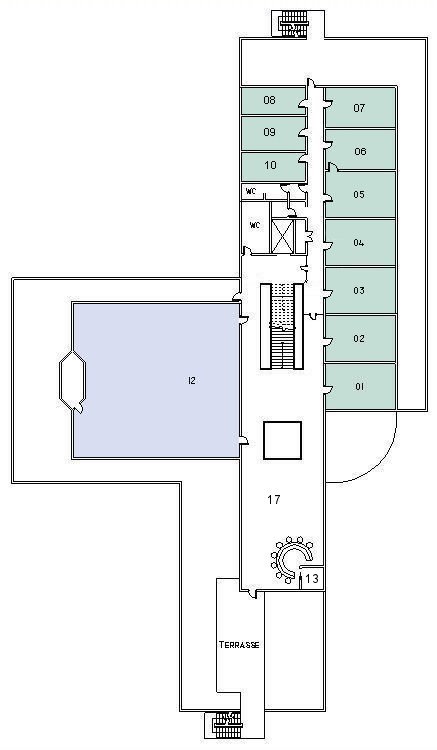 Gebäude B 2. Obergeschoss