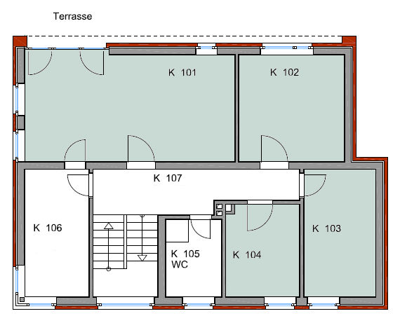 Gebäude K 1. Obergeschoss