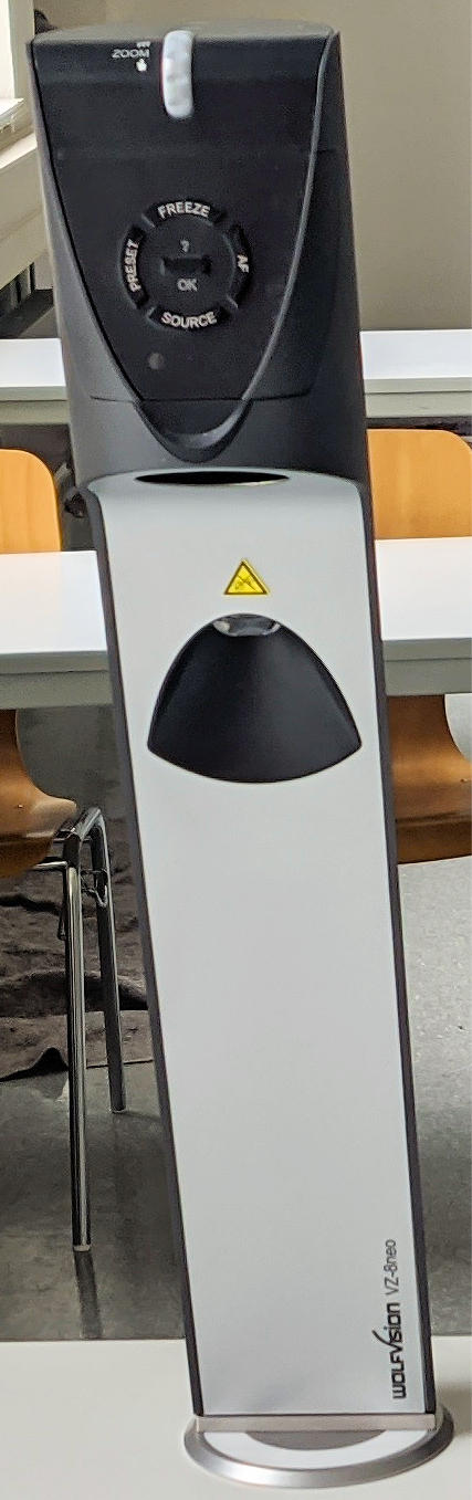 Abbildung einer Dokumentenkamera (öffnet Vergrößerung des Bildes)