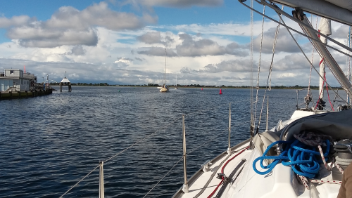 Rückfahrt nach Heiligenhafen bei schönstem Oktoberwetter.